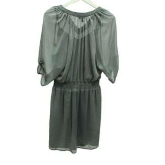 Express Grey Shimmer Dress - Picture 3 of 5